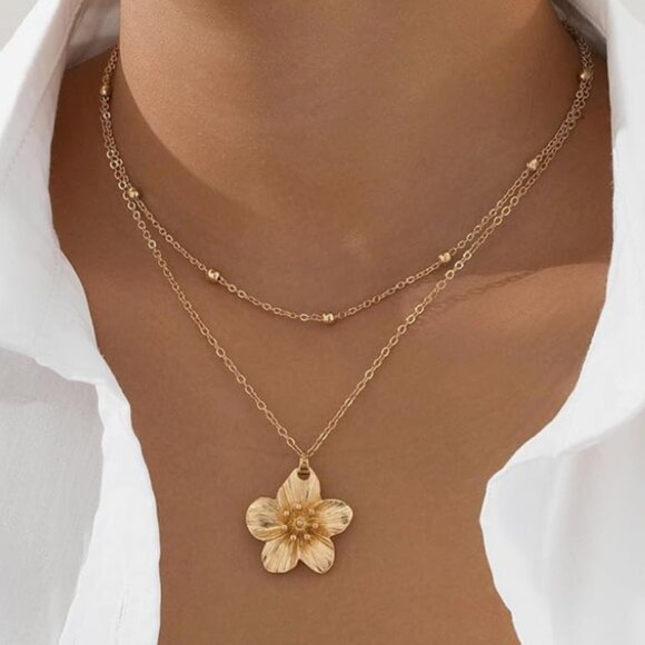 Jewelry - Layered Flower Necklace